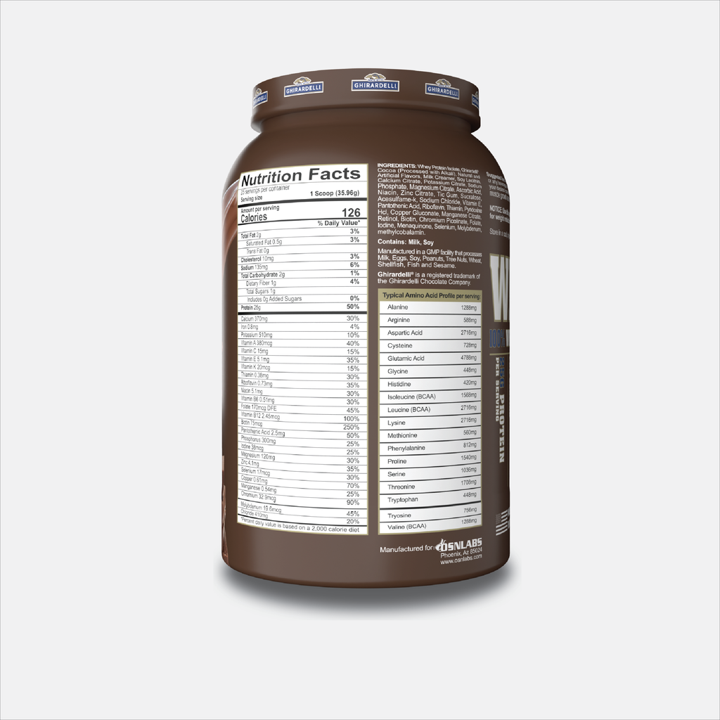 WPI100® chocolate protein powder made with Ghirardelli® - 2lbs – OSN ...